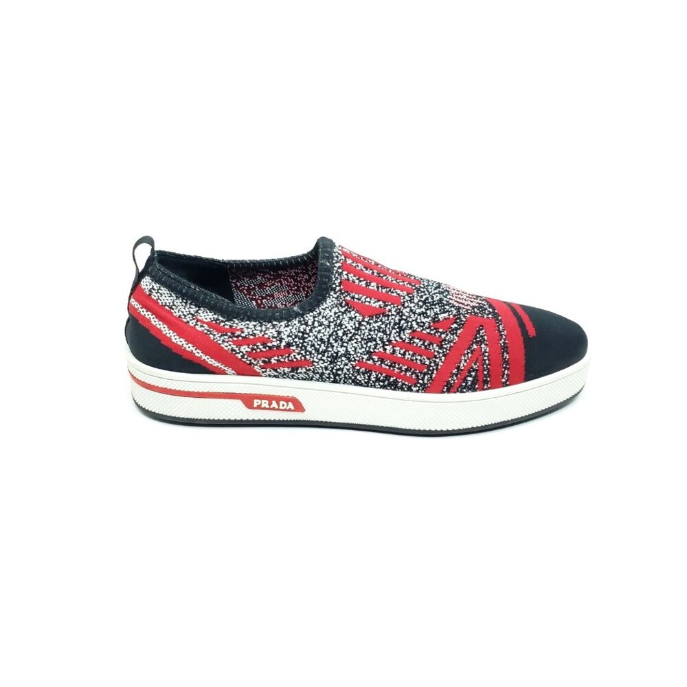 Prada Knit Calzature Donna Sneaker Slip On Multi Color Womens EUR 39/US 9 - Picture 8 of 11